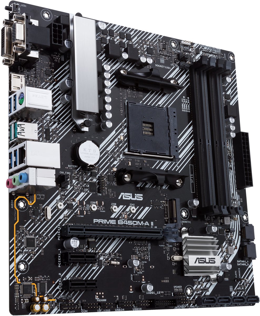 Asus Prime B450M-A Ii Amd B450 Socket Am4 Micro Atx moederbord - afbeelding 10