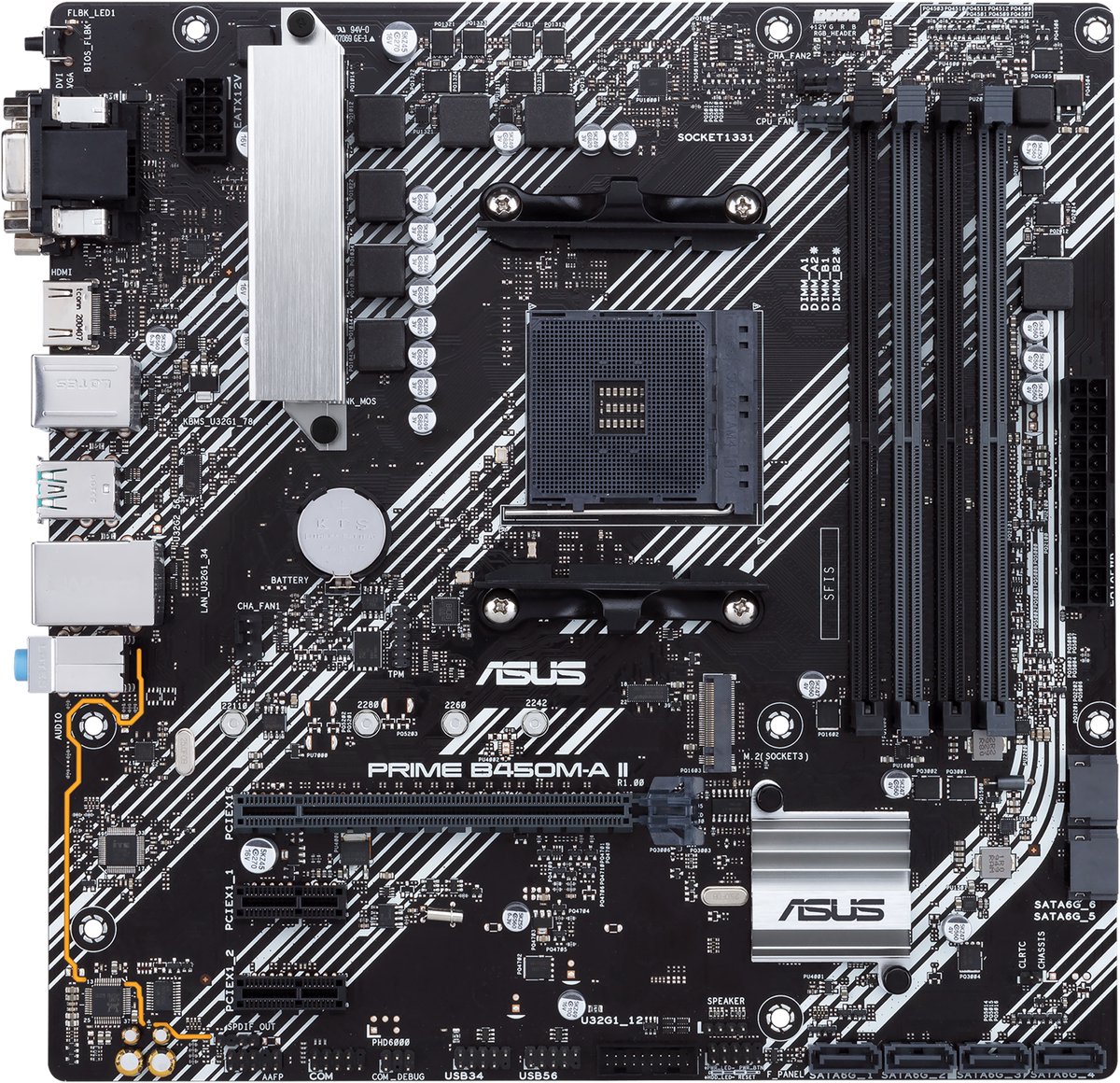 Asus Prime B450M-A Ii Amd B450 Socket Am4 Micro Atx moederbord - afbeelding 7