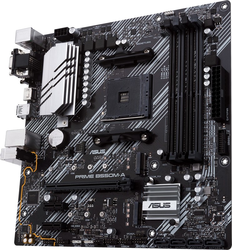 Asus prime b550m a moederbord 4 orig - ASUS PRIME B550M-A Moederbord