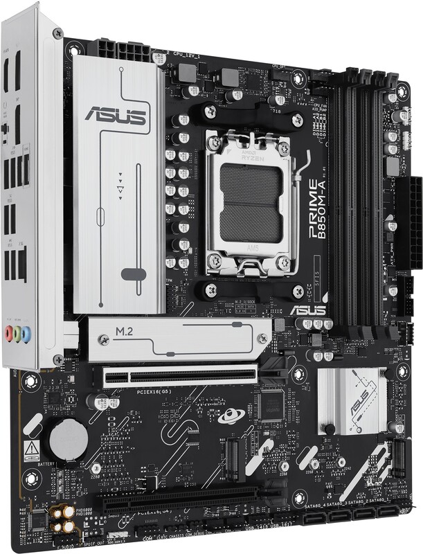 Asus prime b850m a csm 2 orig - ASUS PRIME B850M-A-CSM Moederbord (zwart)