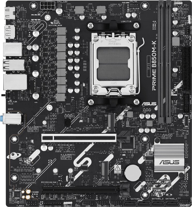 Asus prime b850m k moederbord 2 orig - ASUS PRIME B850M-K Moederbord