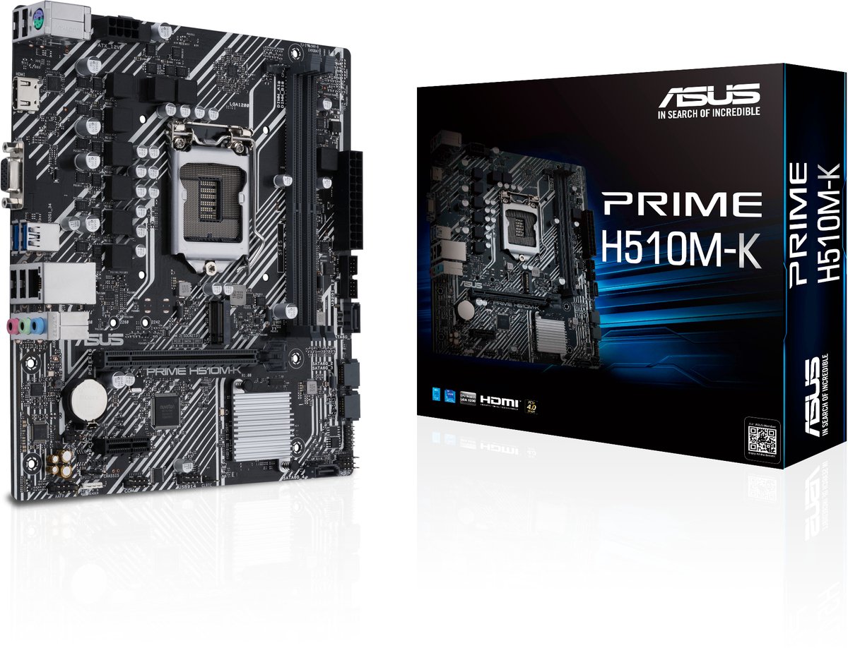 Asus Prime H510M-K - Moederbord - Socket 1200 - Micro-Atx - Intel H510 Chipset - afbeelding 3