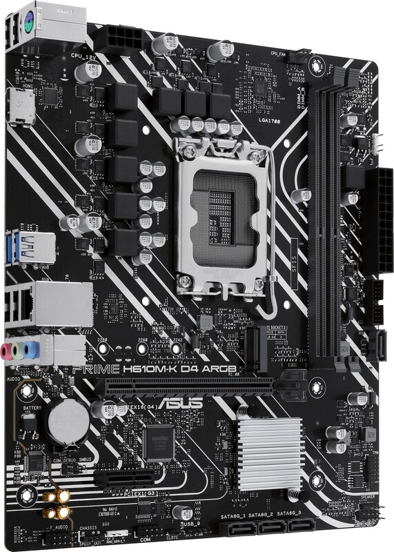 Asus prime h610m k d4 intel h610 2 orig - ASUS Prime H610M-K D4 Moederbord
