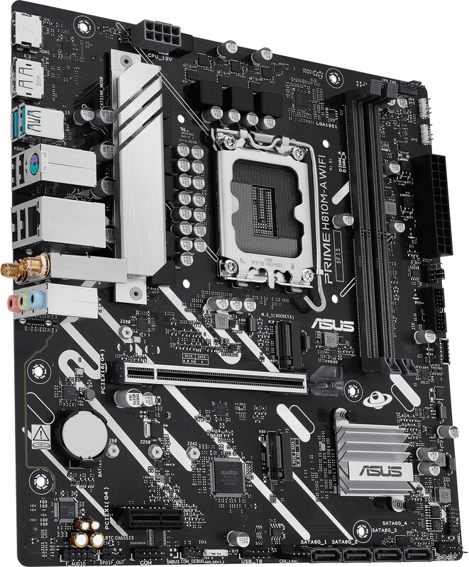 Asus prime h810m a wifi 2 orig - ASUS PRIME H810M-A WIFI Moederbord
