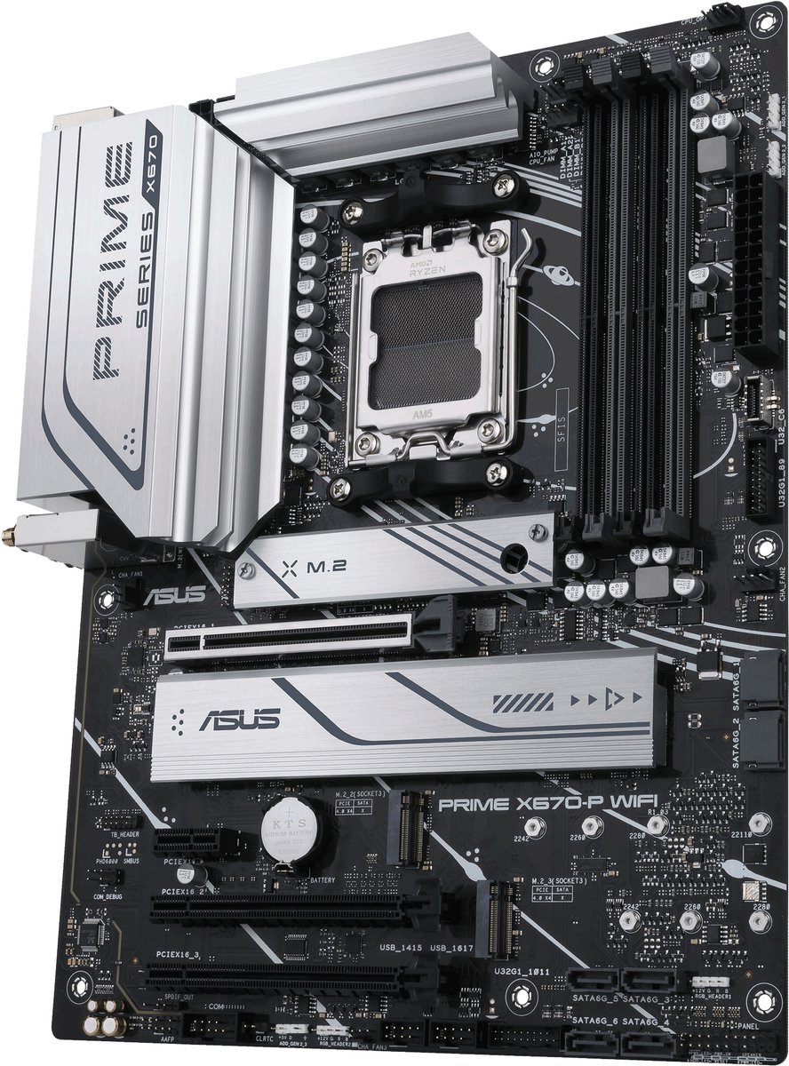 Asus prime x670 p wifi moederbord a 6 orig - ASUS PRIME X670-P WIFI Moederbord