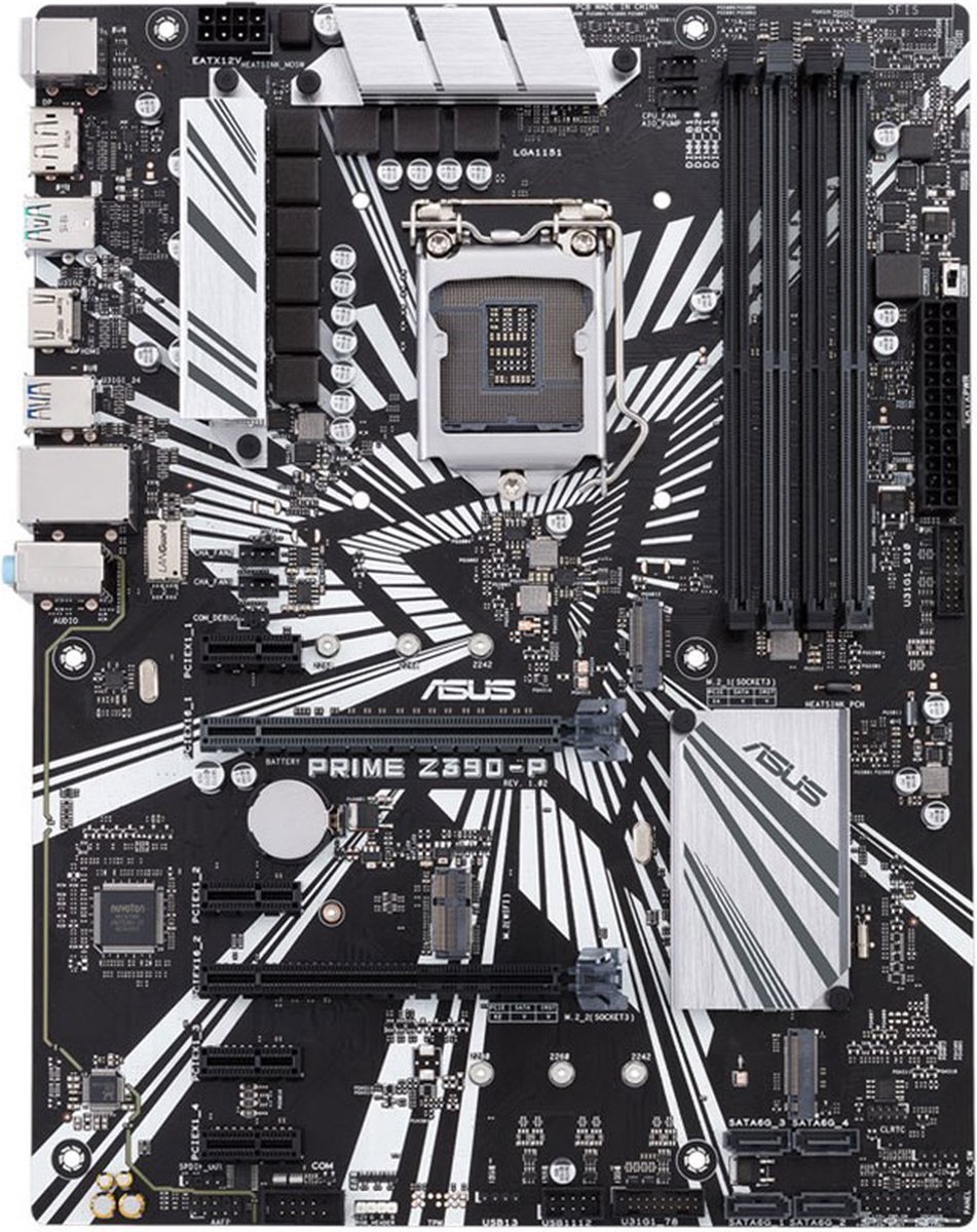 Asus Prime Z390-P Moederbord Socket Intel 1151V2 Vormfactor Atx Moederbord Chipset Intel® Z390