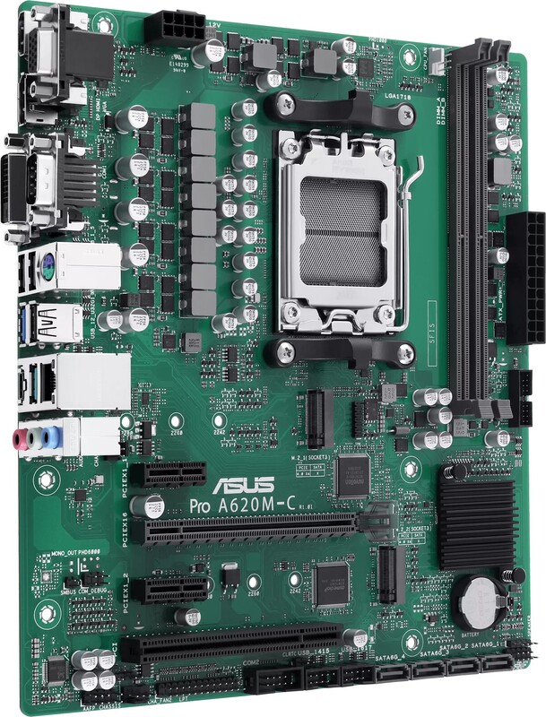 Asus pro a620m c csm moederbord 2 orig - ASUS PRO A620M-C-CSM Moederbord
