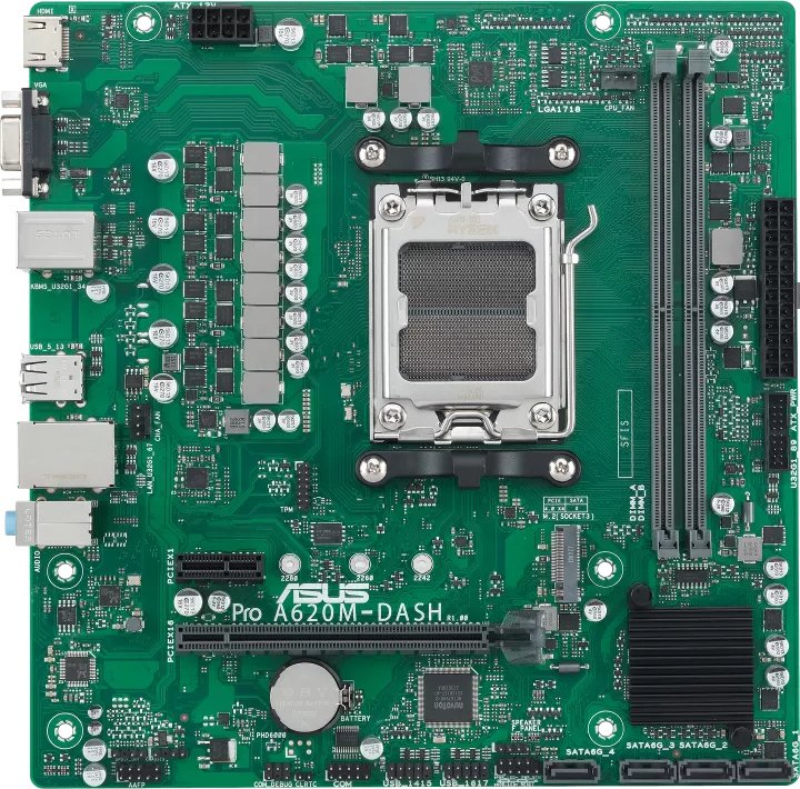 ASUS Asus Pro A620M-Dash-Csm Amd A620 Socket Am5 Micro Atx