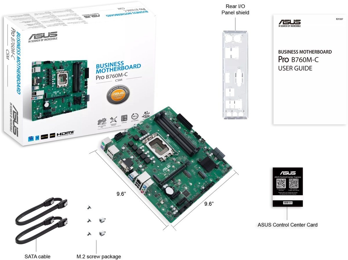 Pro B760M-C/CSM Moederbord - afbeelding 2