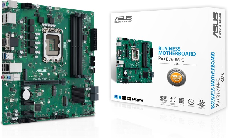 Asus pro b760m c csm voor intel 5 orig - ASUS Pro B760M-C-CSM Moederbord