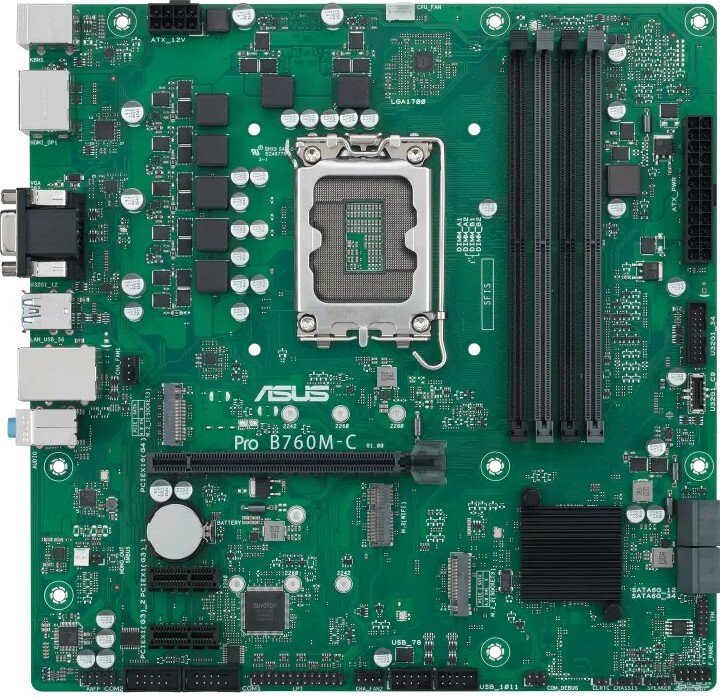 Asus pro b760m c csm voor intel - ASUS Pro B760M-C-CSM Moederbord