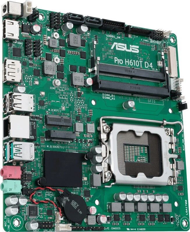 Asus pro h610t d4 csm intel h610 3 orig - ASUS PRO H610T D4-CSM Moederbord