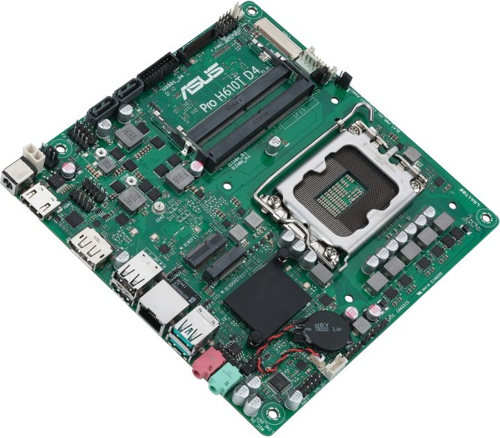 Asus pro h610t d4 csm intel h610 4 orig - ASUS PRO H610T D4-CSM Moederbord