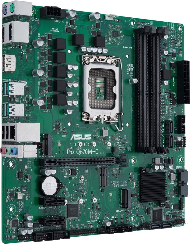 Asus pro q670m c csm intel q670 5090 2 orig - ASUS Pro Q670M-C-CSM Moederbord (zwart)