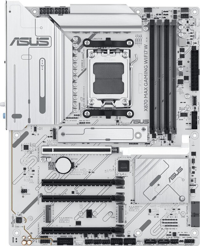 Asus x870 max wifi7 w moederbord - ASUS X870 MAX GAMING WIFI7 W Moederbord