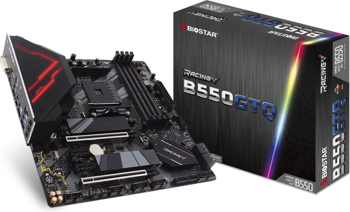 Biostar B550Gtq Moederbord Amd B550 Socket Am4 Micro Atx - afbeelding 2