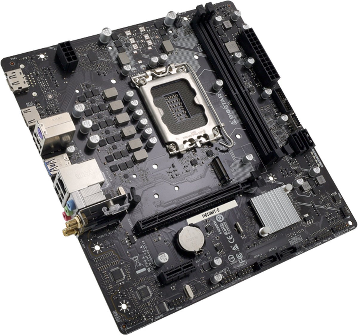 Biostar Biostar H610Mt-E Moederbord Intel H610 Lga 1700 Micro Atx