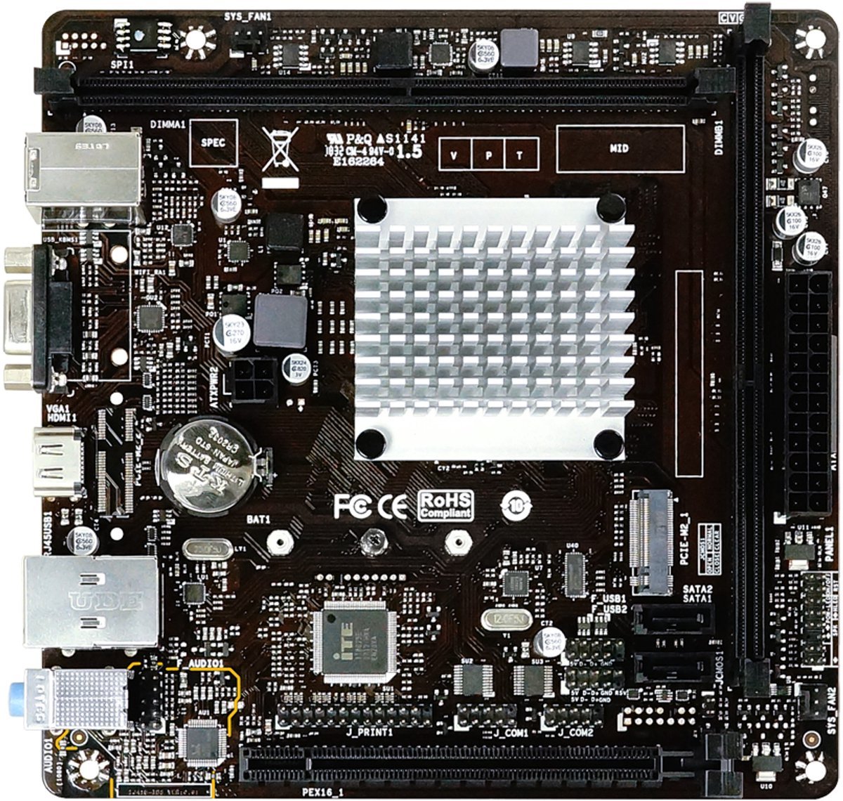 Biostar Biostar J4125Nhu Moederbord Mini Itx