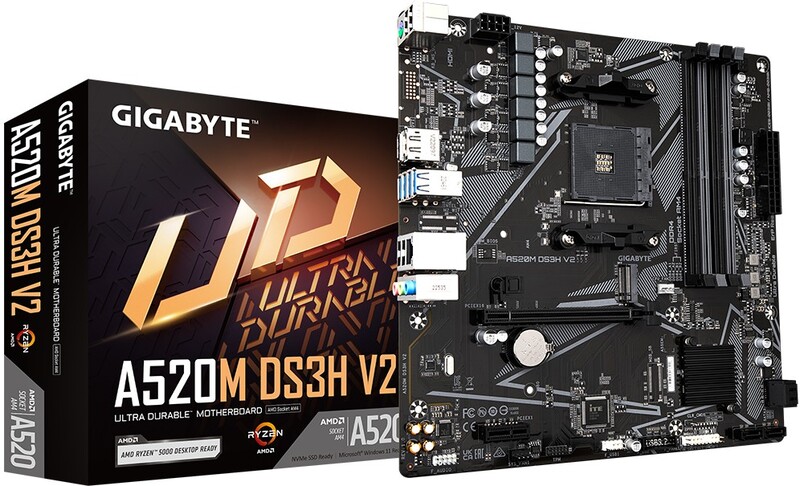 Gigabyte a520m ds3h v2 moederbord 4 orig - GIGABYTE A520M DS3H V2 Moederbord