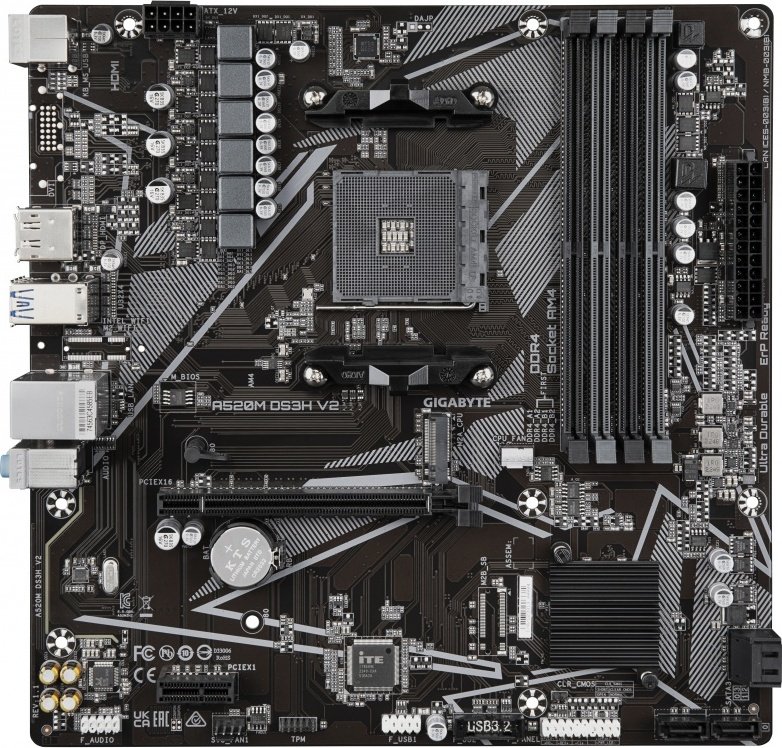 Gigabyte a520m ds3h v2 moederbord - GIGABYTE A520M DS3H V2 Moederbord