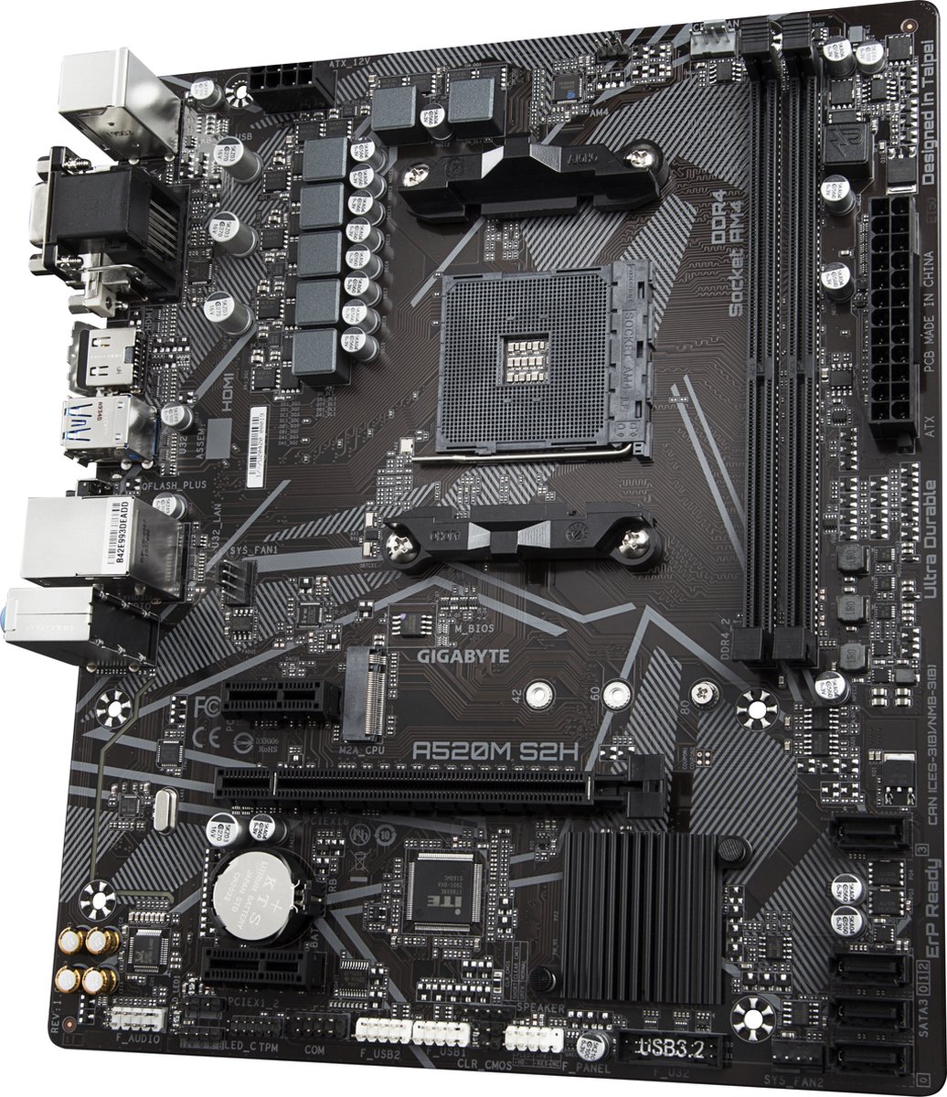 Gigabyte A520M S2H moederbord - afbeelding 4