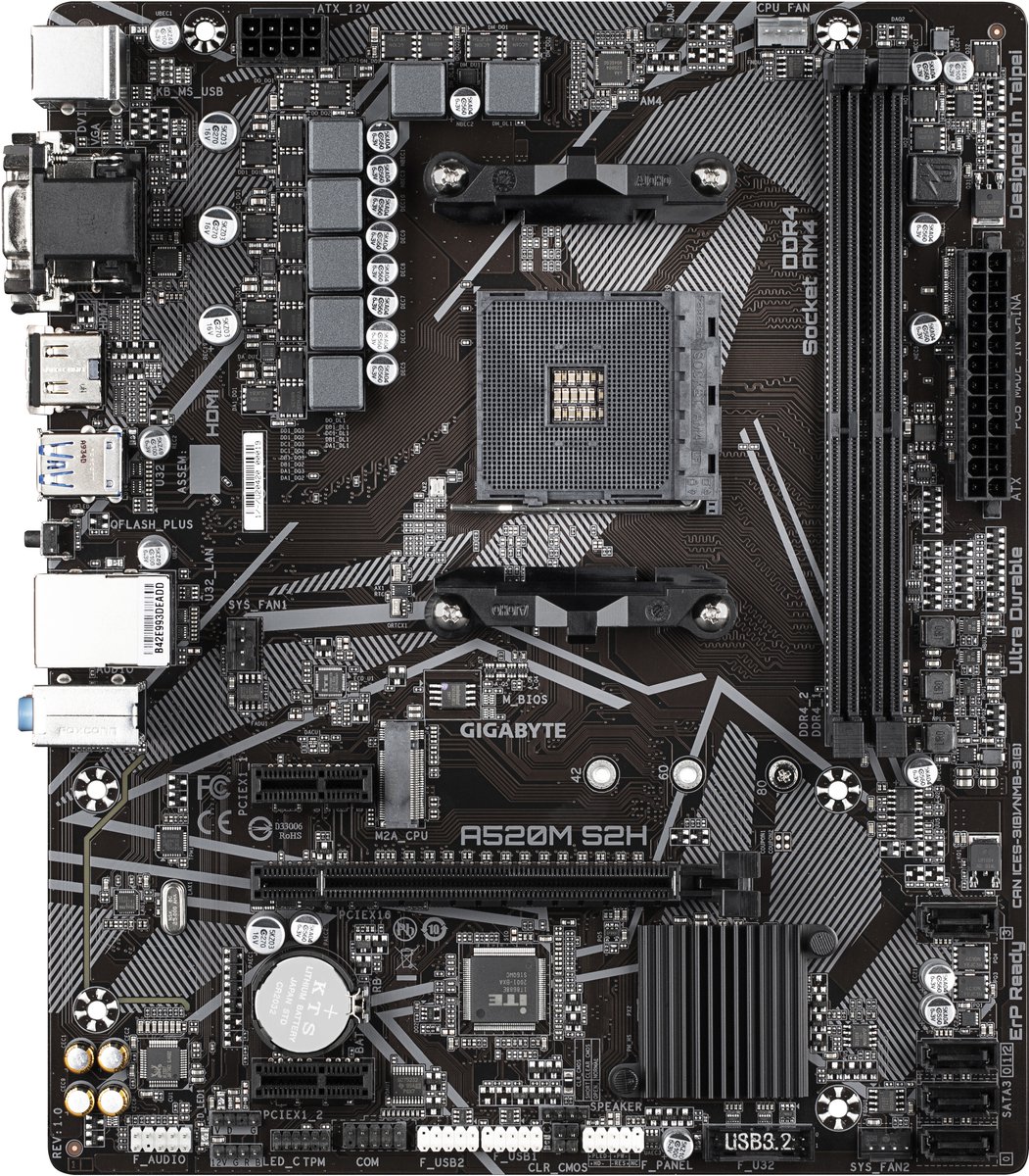 Gigabyte A520M S2H moederbord - afbeelding 5
