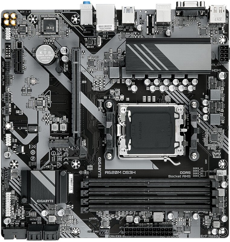 Gigabyte a620m ds3h moederbord amd a620 3 orig - Gigabyte A620M DS3H Moederbord
