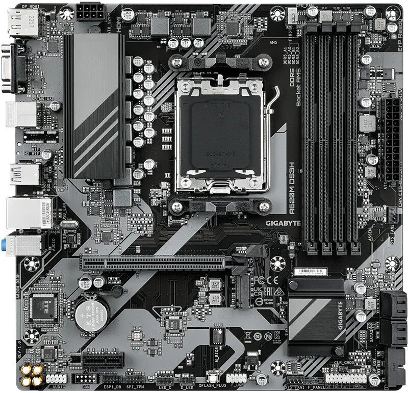 Gigabyte a620m ds3h moederbord amd a620 - Gigabyte A620M DS3H Moederbord