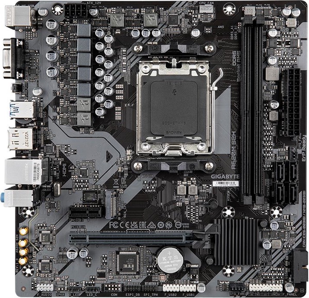 Gigabyte a620m s2h 2 orig - Gigabyte A620M S2H Moederbord
