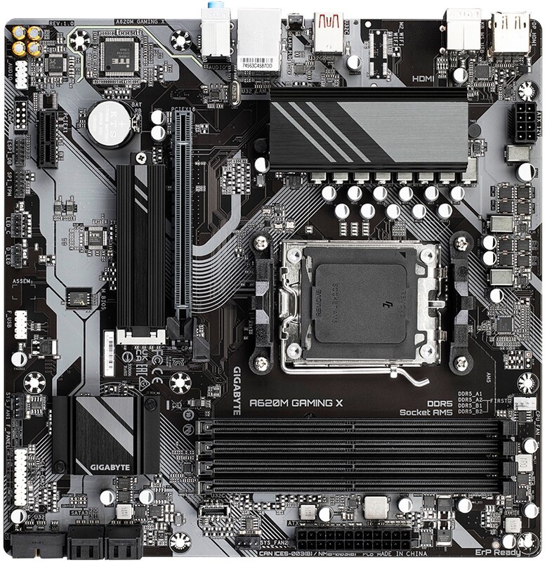 Gigabyte a620m x rev 1 0 moederbord 4 orig - GIGABYTE A620M GAMING X Moederbord