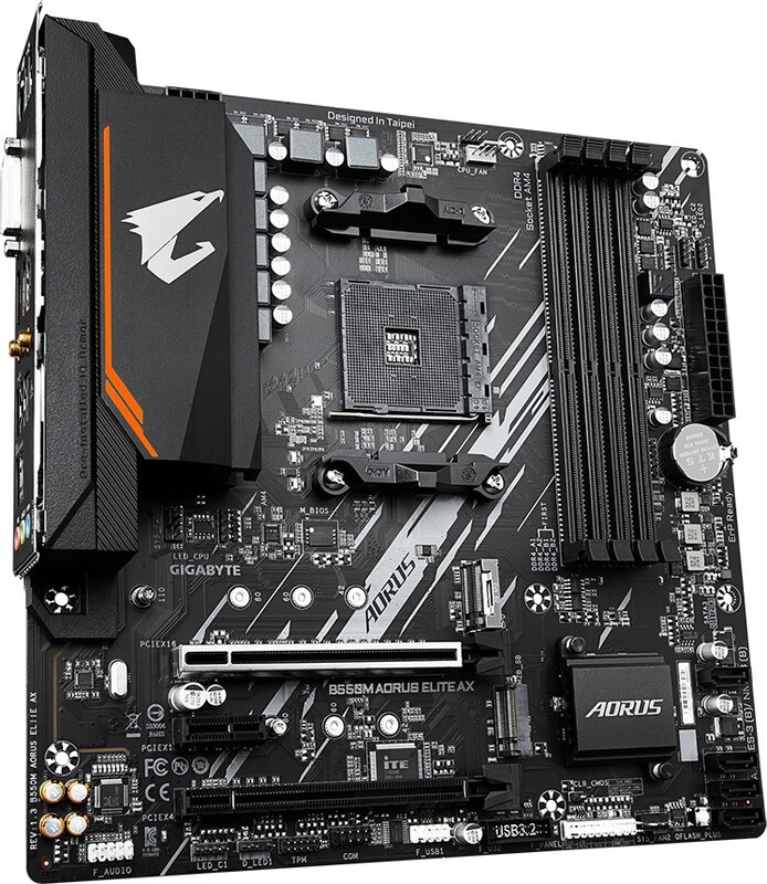 Gigabyte b550m aorus elite ax moederbor 2 orig - Gigabyte B550M AORUS ELITE AX Moederbord