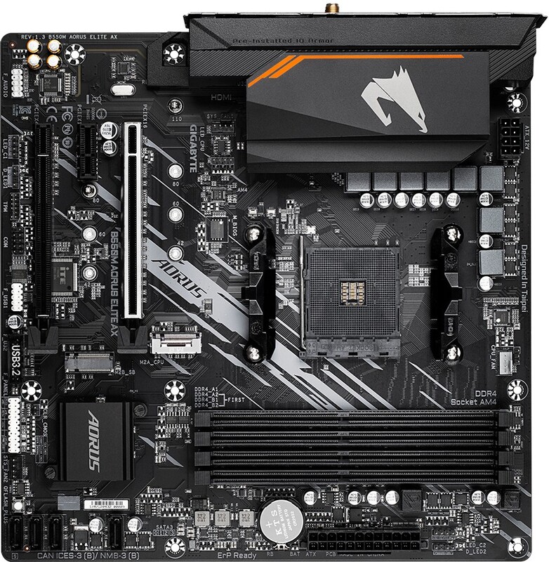 Gigabyte b550m aorus elite ax moederbor 3 orig - Gigabyte B550M AORUS ELITE AX Moederbord