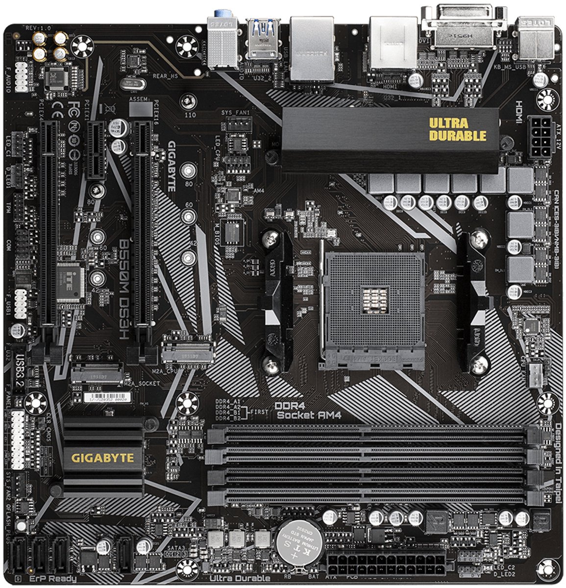 Gigabyte B550M Ds3H - Moederbord - Micro-Atx - Amd B550M - Socket Am4 - afbeelding 6