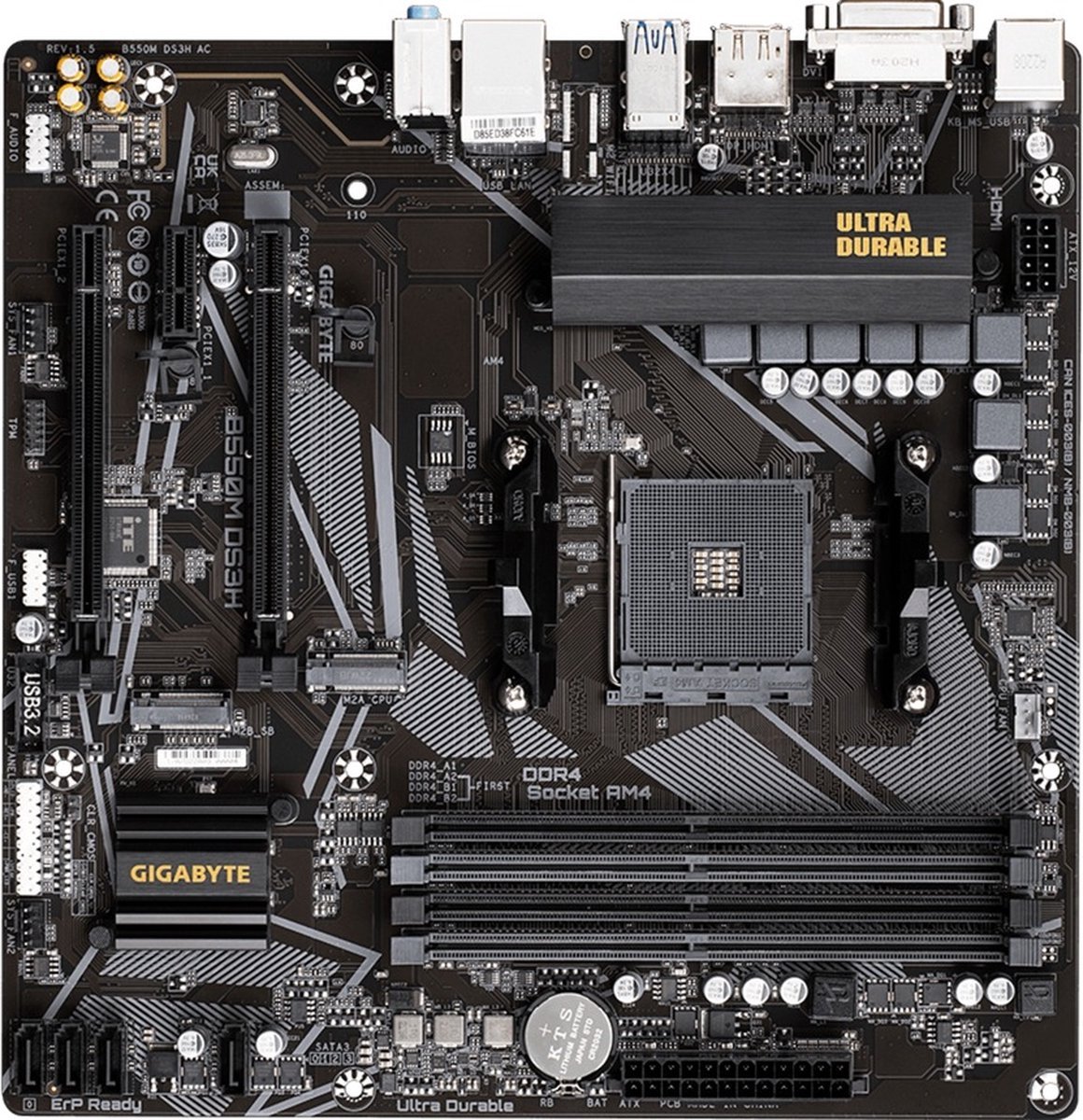 Gigabyte Gigabyte B550M Ds3H - Moederbord - Micro-Atx - Amd B550M - Socket Am4