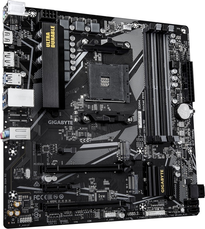 Gigabyte b550m ds3h r2 moederbord 2 orig - GIGABYTE B550M DS3H R2 Moederbord