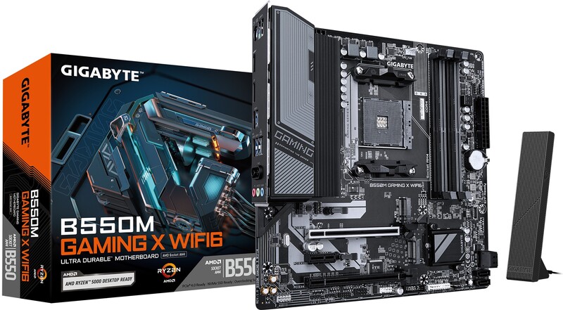 Gigabyte b550m x wifi6 moederbord 4 orig - GIGABYTE B550M GAMING X WIFI6 Moederbord