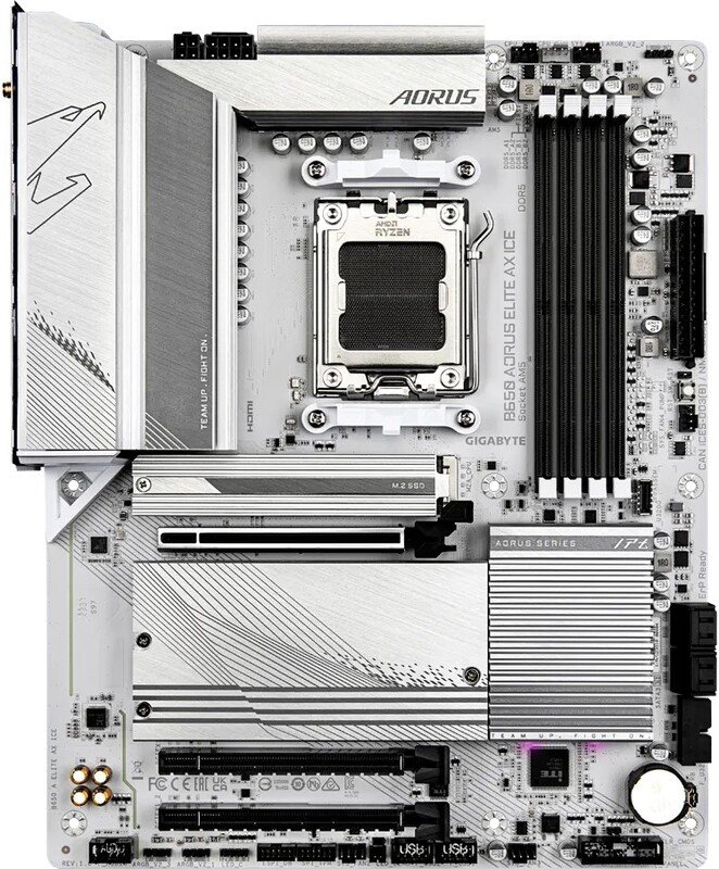 Gigabyte b650 aorus elite ax ice moeder - GIGABYTE B650 AORUS ELITE AX ICE Moederbord