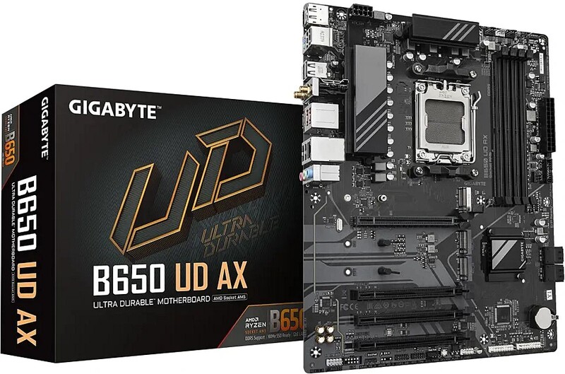 Gigabyte b650 ud ax moederbord atx sock 4 orig - Gigabyte B650 UD AX Moederbord