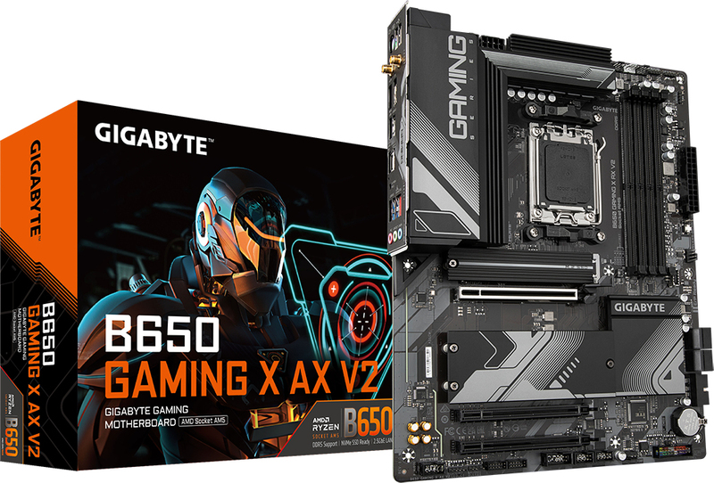 Gigabyte b650 x ax v2 moederbord 4 orig - GIGABYTE B650 GAMING X AX V2 Moederbord