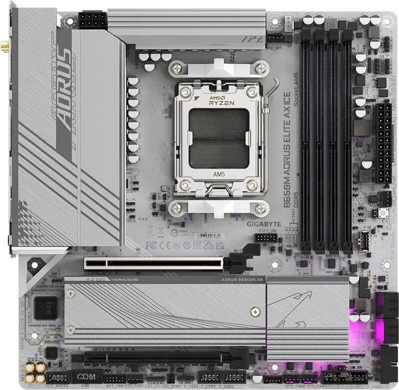 Gigabyte b650m a elite ax ice moederbor - GIGABYTE B650M AORUS ELITE AX ICE Moederbord