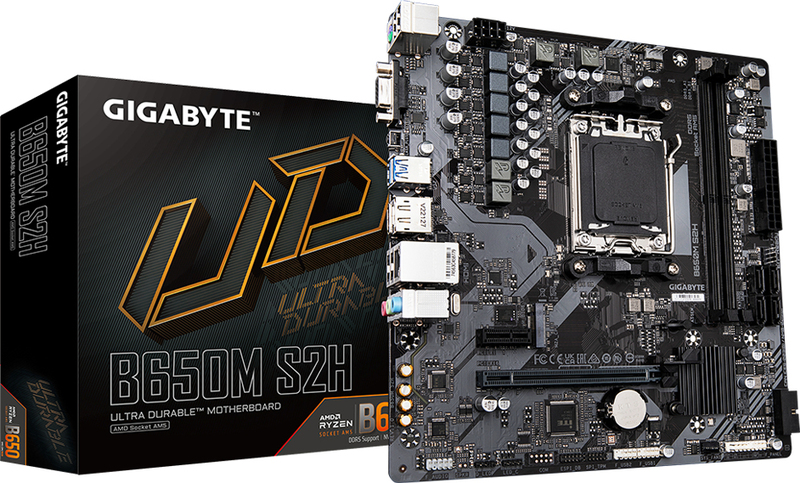 Gigabyte b650m s2h 4 orig - Gigabyte B650M S2H Moederbord