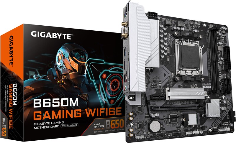 Gigabyte b650m wifi6e moederbord 4 orig - GIGABYTE B650M GAMING WIFI6E Moederbord