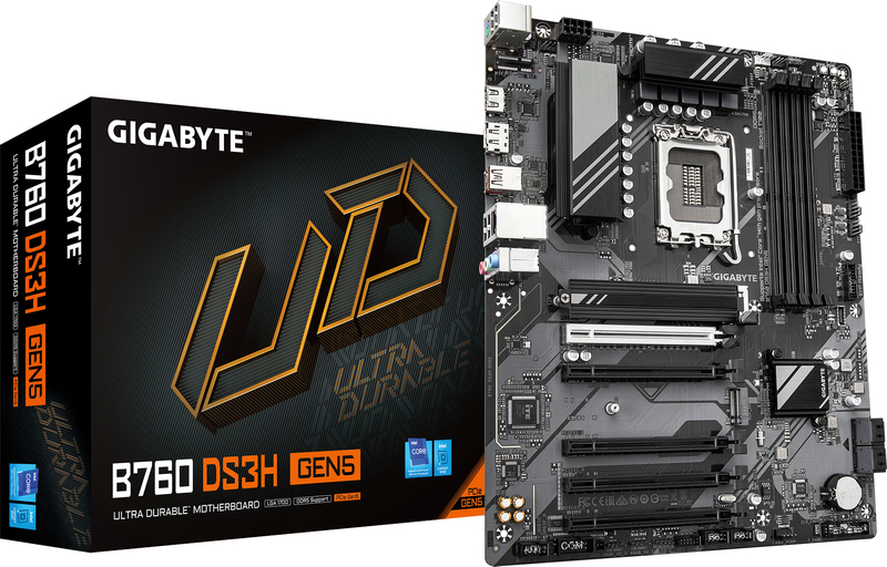Gigabyte b760 ds3h gen5 moederbord 4 orig - GIGABYTE B760 DS3H GEN5 Moederbord