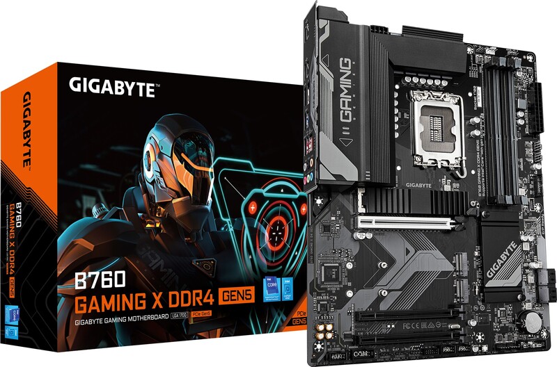 Gigabyte b760 x ddr4 atx 5 0 4 orig - GIGABYTE B760 GAMING X DDR4 GEN5 Moederbord