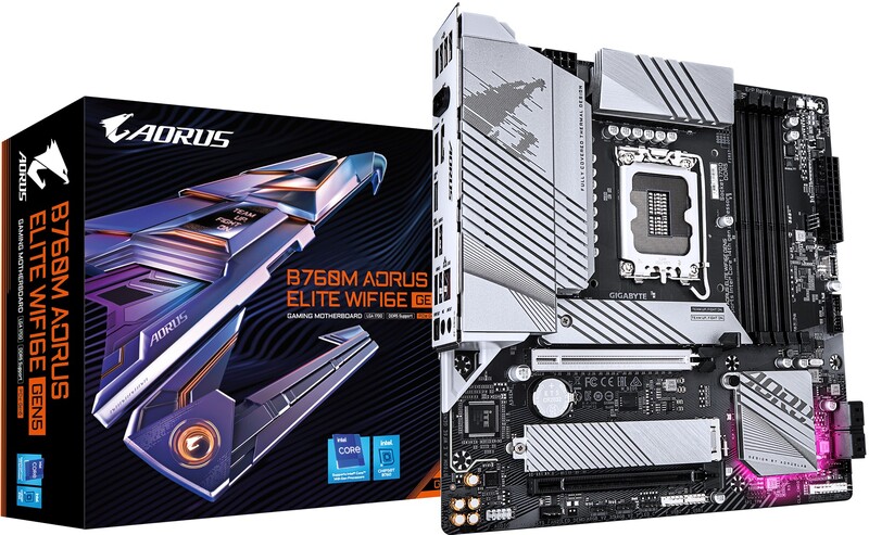 Gigabyte b760m aorus elite wifi6e gen5 4 orig - GIGABYTE B760M AORUS ELITE WIFI6E GEN5 Moederbord
