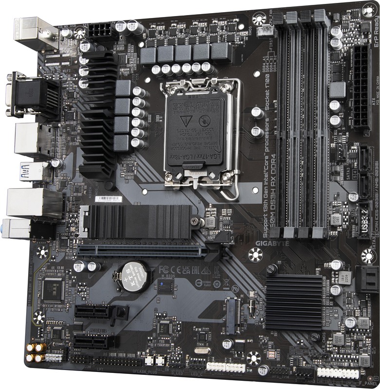 Gigabyte b760m ds3h ddr4 moederbord 3 orig - Gigabyte B760M DS3H DDR4 Moederbord