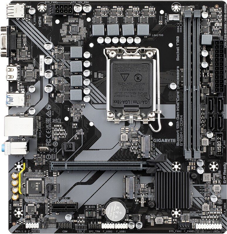 Gigabyte b760m h ddr4 - Gigabyte B760M H DDR4 Moederbord