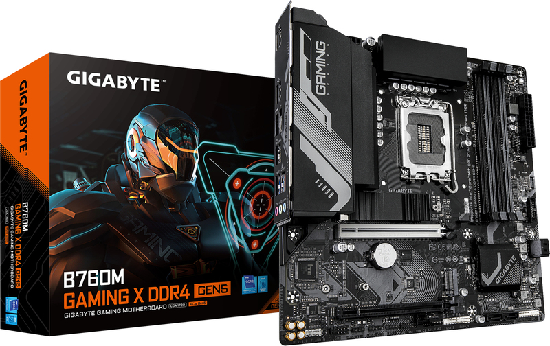 Gigabyte b760m x ddr4 gen5 4 orig - Gigabyte B760M GAMING X DDR4 GEN5 Moederbord