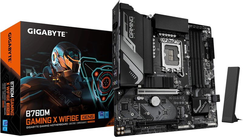 Gigabyte b760m x wifi6e gen5 moederbord 3 orig - GIGABYTE B760M GAMING X WIFI6E GEN5 Moederbord
