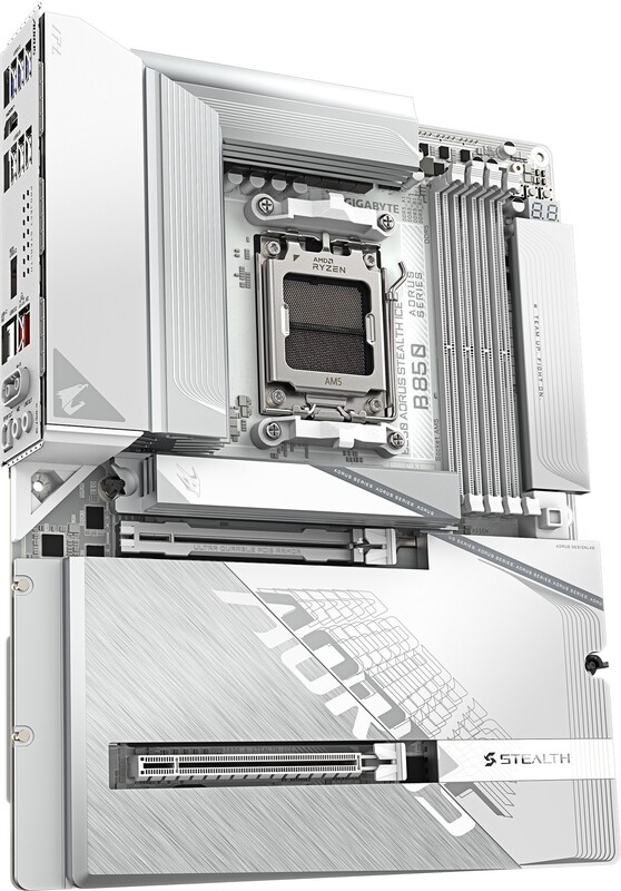 Gigabyte b850 aorus stealth ice moederb 3 orig - GIGABYTE B850 AORUS STEALTH ICE Moederbord